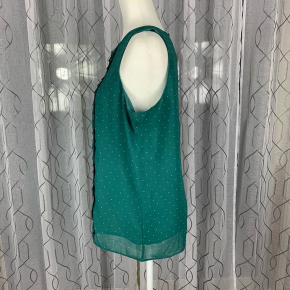 Ann Taylor Loft Factory Polka Dot Top Medium - Picture 3 of 7